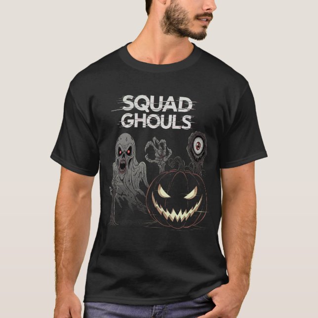 Camiseta Horror Horror Halloween De Tábuas (Frente)
