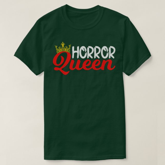Camiseta Horror Movie Fan Halloween Figurume Horror Queen (Frente do Design)