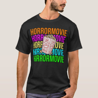 Camiseta Horror Movie Popcorn Funny Horror Movie Lover frie