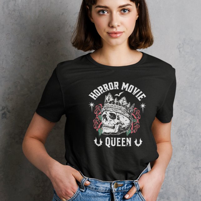 Camiseta Horror Movie Queen Skull (Criador carregado)