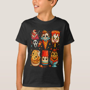 Camiseta Horror Movie Summer Popsicle Sorvete de Halloween 