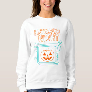 Camiseta Horror Night Neon Halloween Roupas unisex