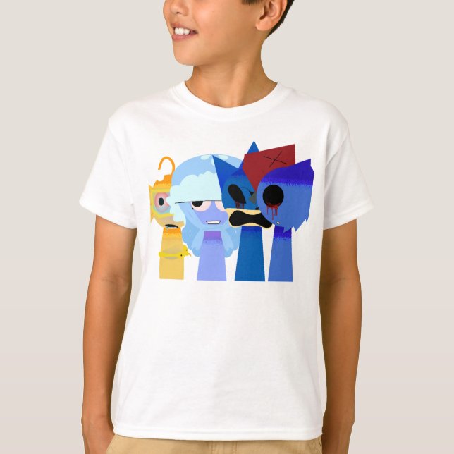 Camiseta Horror Sprunki Retake - Bailey (Frente)