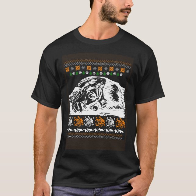 Camiseta Horror Ugly Christmas Tea Christmas  Xmas (Frente)