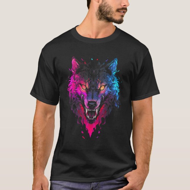 Camiseta Horror Werewolf Cabeça Halloween Mythology Wolf Sh (Frente)