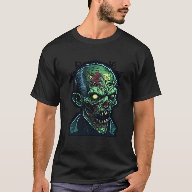 Camiseta Horror Zombie Monster Nightmare Assustador H (Frente)