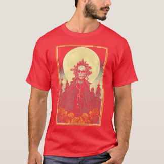 Camiseta Horror Zombie Padre Assustador Pregador Pleno Lua 