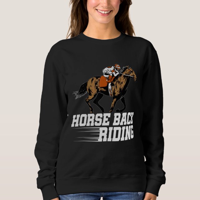 Camiseta Horse Back Riding Graphic Horse Lover Equestrian R (Frente)