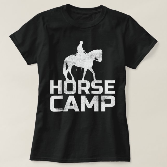 Camiseta Horse Camp Trainer Horses Lover Equine Stables (Frente do Design)