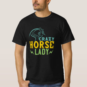 Camiseta Horse - Crazy Horse Lady