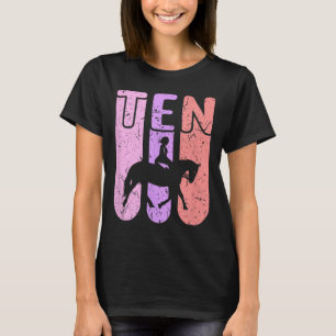 Camiseta Horse Girl 10th Birthday Horseback Riding