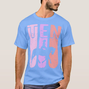 Camiseta Horse Girl 10th Birthday Horseback Riding