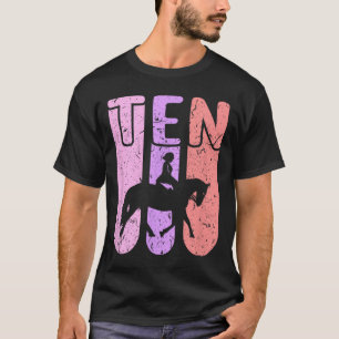 Camiseta Horse Girl 10th Birthday Horseback Riding