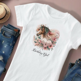Camiseta Horse Girl Birthday