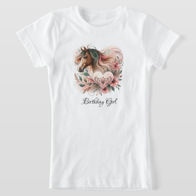 Camiseta Horse Girl Birthday (Postura )
