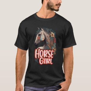 Camiseta Horse Girl Equestrian Horseback Andando Por Aí