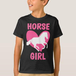 Camiseta Horse Girl Horseback Andando Sobre Cavalo Equestre