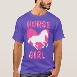 Camiseta Horse Girl Horseback Andando Sobre Cavalo Equestre