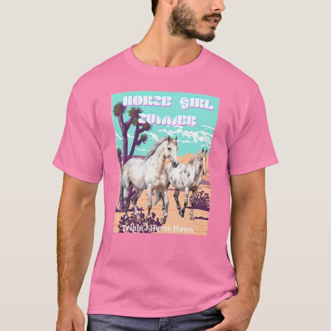 Camiseta Horse Girl Summer (Frente)