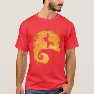 Camiseta Horse Halloweenee Engraçada Mulher Menina