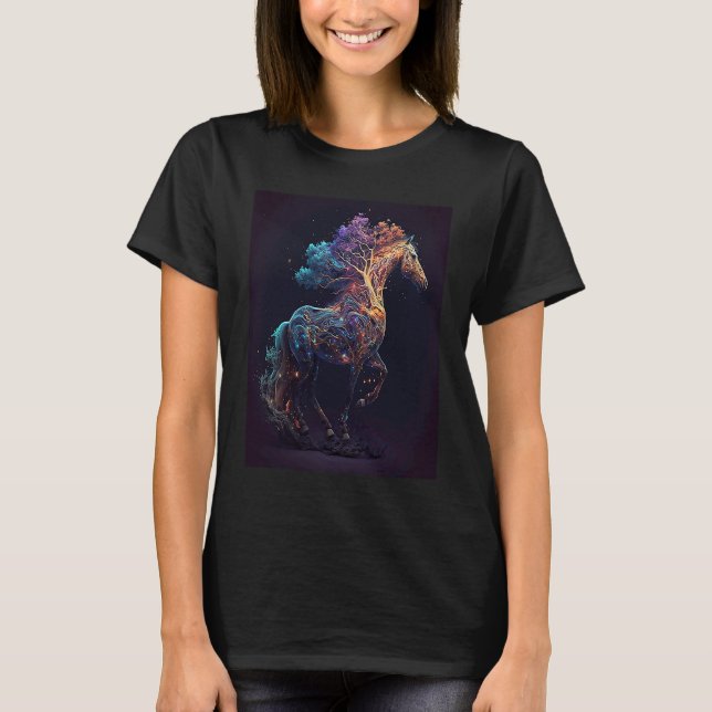 Camiseta Horse Horseback Riding Trail Riding Loves Horses (Frente)
