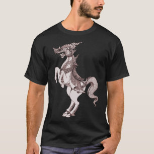 Camiseta Horse King with Garuda head Art tina horse riding 