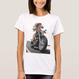 Camiseta Horse Lady Motorcycle