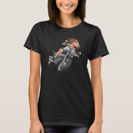 Camiseta Horse Lady Motorcycle