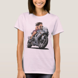 Camiseta Horse Lady Motorcycle
