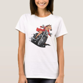 Camiseta Horse Lady Motorcycle