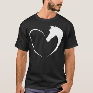 Camiseta Horse Love Hearse Horse T Children na escola