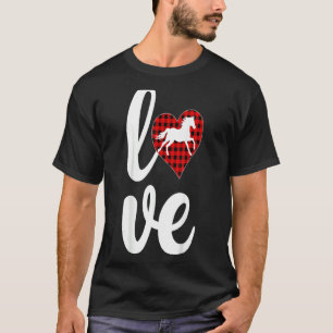 Camiseta Horse Lover Engraçado Buffalo Xadrez Amor Cavalo V