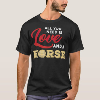 Camiseta Horse Lover Gift no campo esportivo