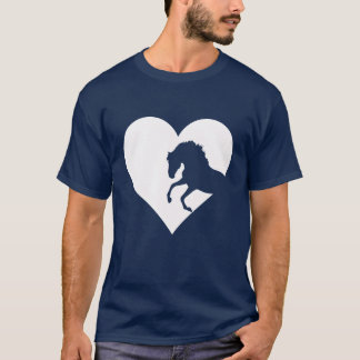 Camiseta Horse Lover Horse Heart Girls Horse Riding vintage