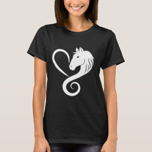 Camiseta Horse Lover Horseback Andando na Fazenda de Cowgir