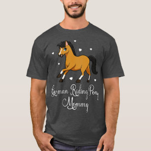 Camiseta Horse Lover Mamãe Alemã de Pônea Andando