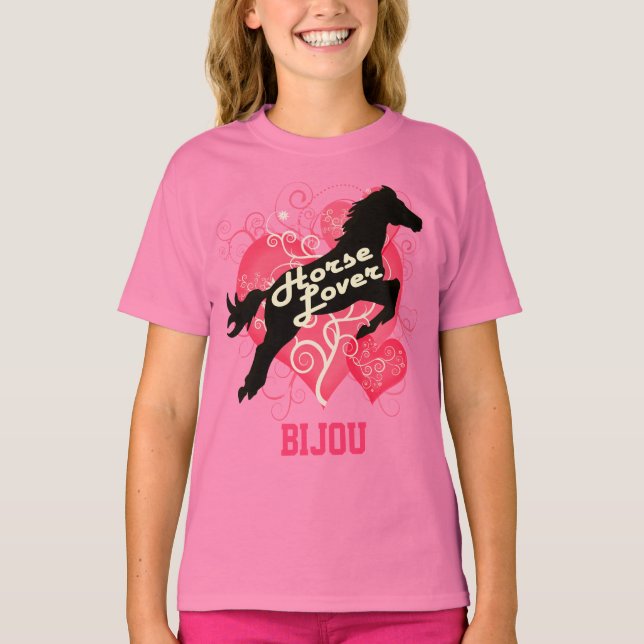 Camiseta Horse Lover Personalizado Bijou (Frente)
