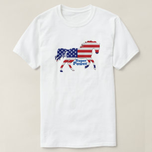 Camiseta Horse Mustang Super-Power - Design de Sinalizador