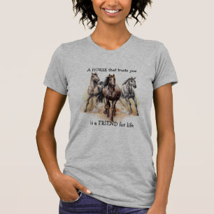Camiseta HORSE que confia no AMIGO para a vida