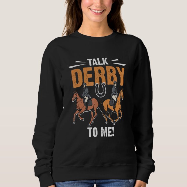 Camiseta Horse Racing Gambling - Talk Derby to me! (Frente)