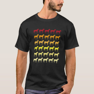 Camiseta Horse Retro Animal Pattern
