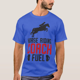 Camiseta Horse Riding Equestrian Coach Beer Lover Sports Tr