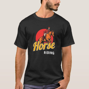 Camiseta Horse Riding Racing Club Equestrian Sport Dressage