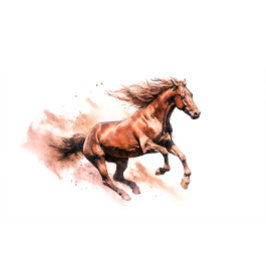 Camiseta Horse Running Watercolor
