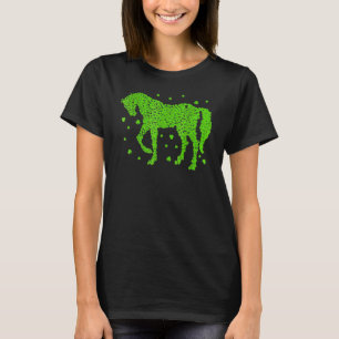 Camiseta Horse Shamrock Horseback Andando Equestrian Patric