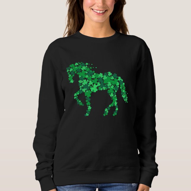 Camiseta Horse Shamrock Horseback Riding Equestrian  Patric (Frente)