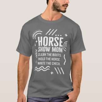 Camiseta Horse Show Mãe Cavalo Fundado Cavalo Mãe Vintagem