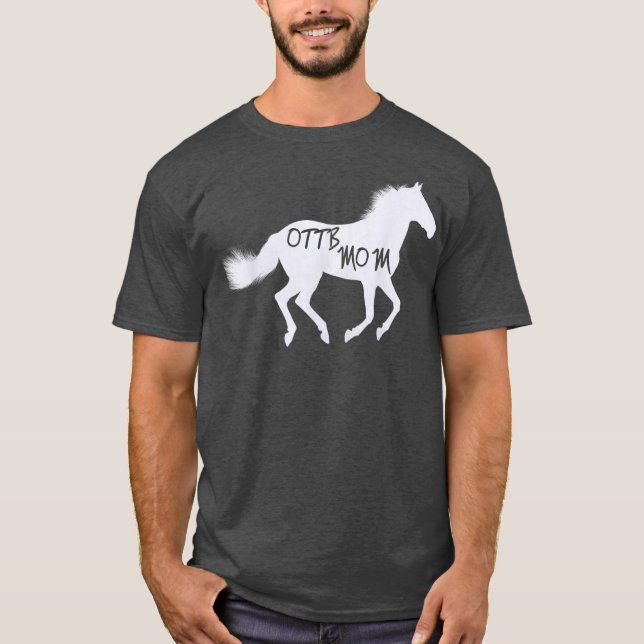 Camiseta Horse Tee OTTB Mãe Presente Equestre (Frente)