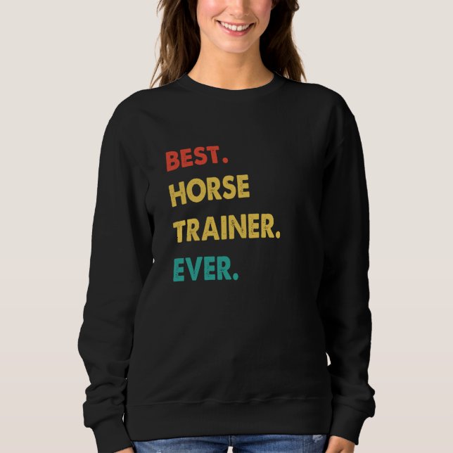 Camiseta Horse Trainer Retro Best Horse Trainer Ever (Frente)