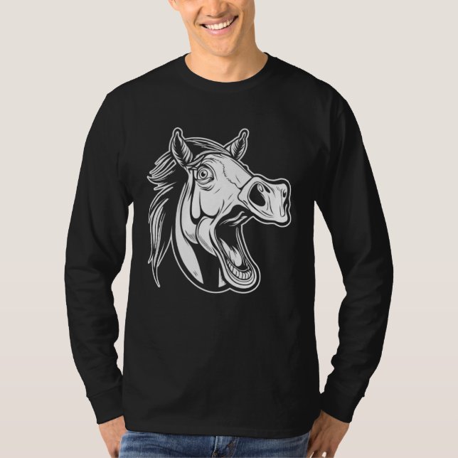 Camiseta Horseback  Equestrian Horse Riding (Frente)